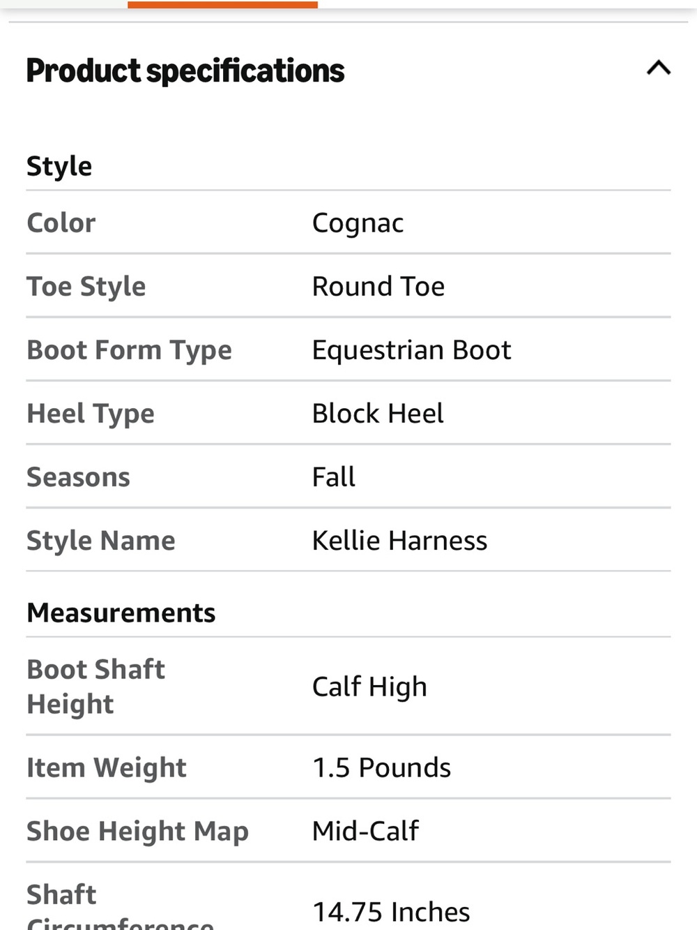 Frye Kellie Harness Boots in Cognac Brown Mid-Calf Riding Boot Size 8.5 - Picture 5 of 6